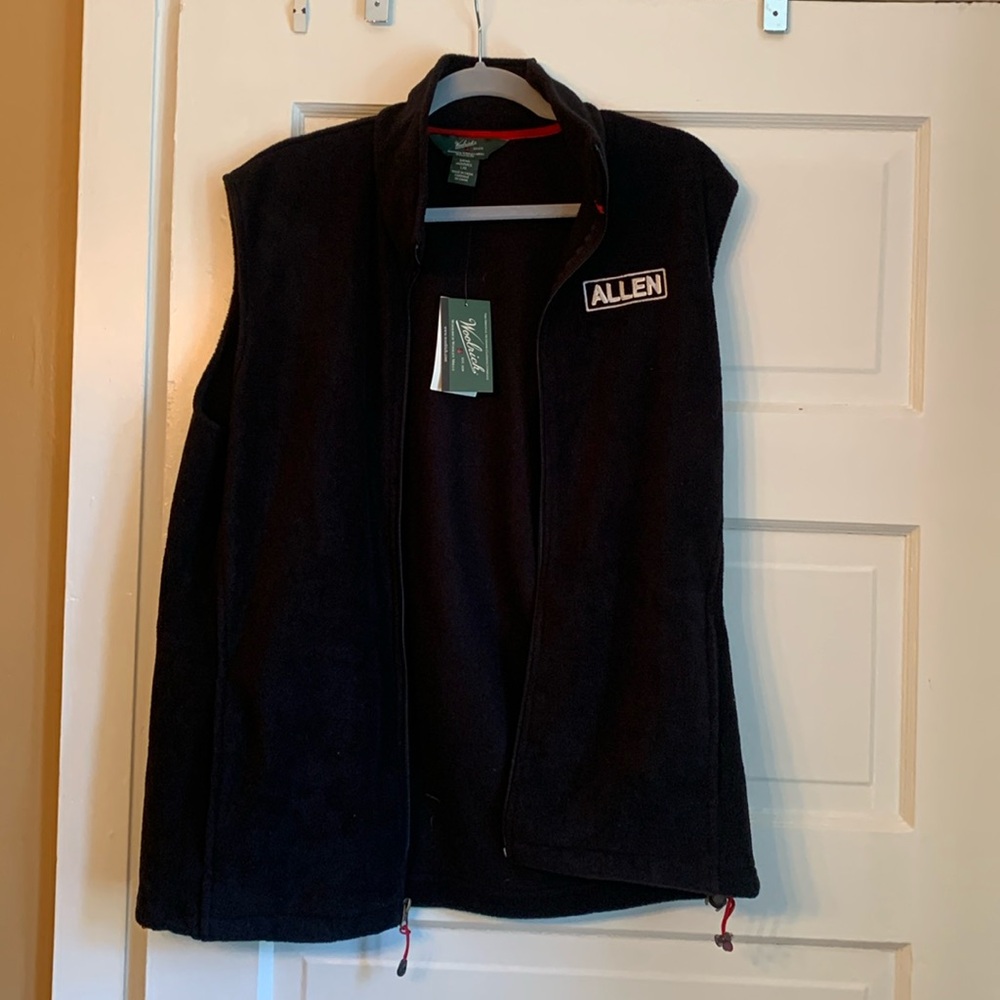 NWT WOOLRICH FLEECE VEST, large